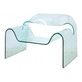 Glass armchair GHOST