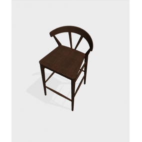 Barová židle GINGER 2127 SG celodřevěná