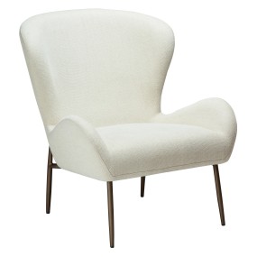GLAM LOUNGE armchair with low backrest
