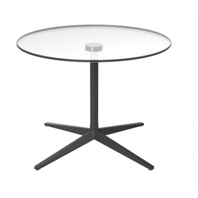 Kulatý stůl FAZ Ø základny 96,5 cm, skleněná deska Ø 100 cm