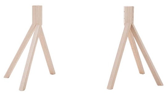 BILLIANI - Dřevěná stolová podnož GRAPEVINE 770 - výška 71 cm