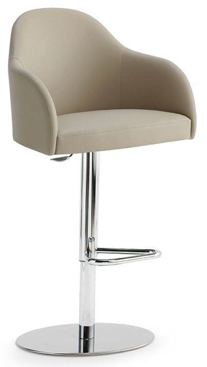 ACCENTO - Barová židle GRETA SG SC ARM METAL - s područkami, otočná