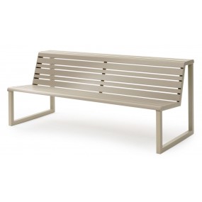 VENTIQUATTRORE bench with curved backrest