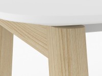 Dvoumístný přídavný stolový díl NOVA WOOD HPL 140x144 cm - 3