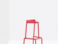 Vysoká barová stolička HAPPY 490 DS - červená - 3