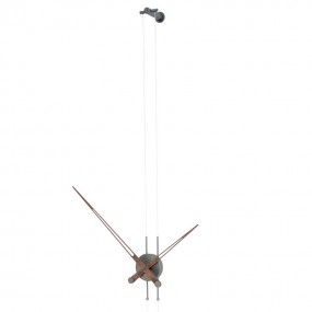 Clock PÉNDULO-t graphite steel Ø 74 cm
