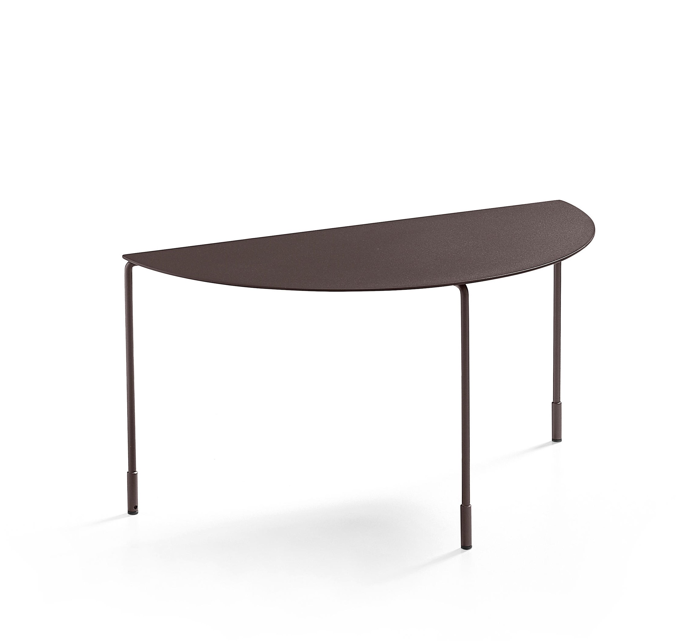 MIDJ - Konferenční stolek HOODI kožená deska, výška 36 cm