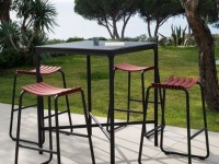 Barový stôl FOUR, 90 cm, hliník - 2