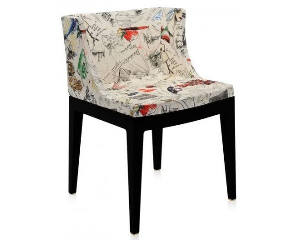 Židle Mademoiselle Moschino - Sketches, černá
