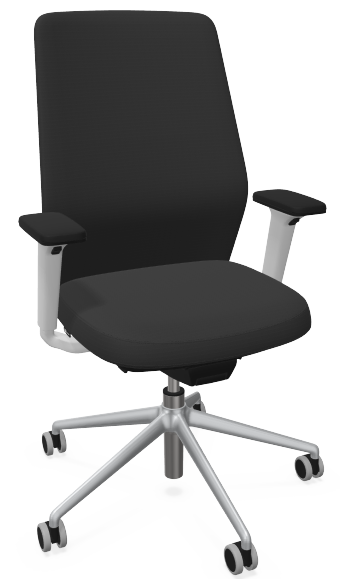 Levně ICF - Pracovní židle DUO EDGE DCE.543 s vysokým čalouněným opěrákem