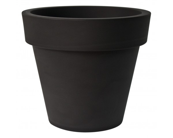 Dizajnový kvetináč IKON, Ø 70 x 62 cm - čierny