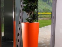 ILIE design planter, Ø 37 x 75 cm - black - 3