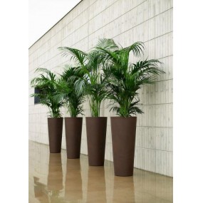 ILIE design planter, Ø 42 x 90 cm - black