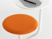Barová židle AARON s čalouněným sedákem - 60 cm - 2