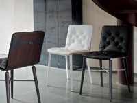 Čalouněná židle KATE s kovovou podnoží - 2