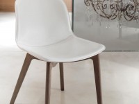 Židle Seventy s dřevěnou podnoží - 3