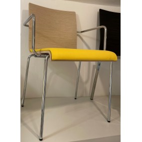 Chair KUADRA XL 2414/A yellow - SALE - 20 % discount