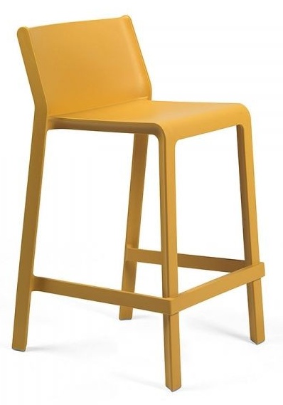 Levně NARDI GARDEN - Barová židle TRILL MINI hořčicově žlutá