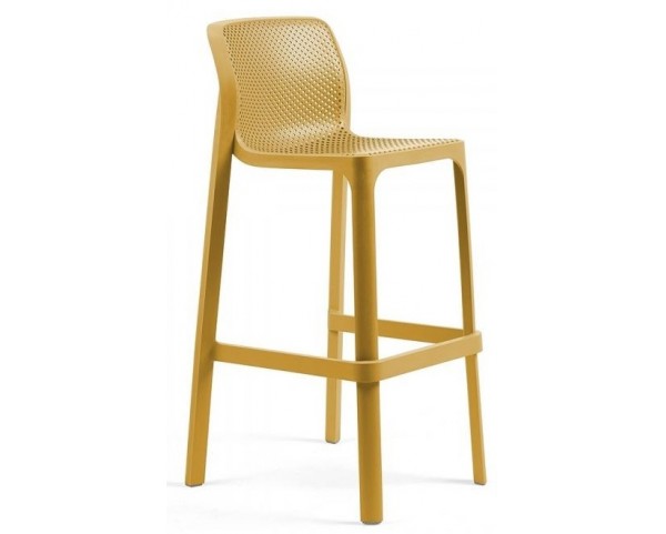 Barová židle NET hořčicově žlutá