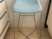 Barová židle MISHELL světle modrá - VÝPRODEJ - 2