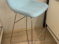 Barová židle MISHELL světle modrá - VÝPRODEJ - 3