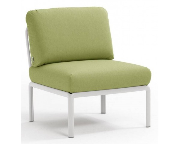 Modular armchair KOMODO - white/green