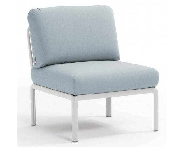 Modular armchair KOMODO - white/blue/grey