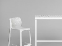 Barová židle NET bílá - 2