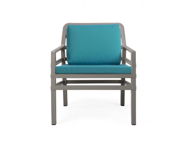 Židle ARIA POLTRONA tortora/modrá