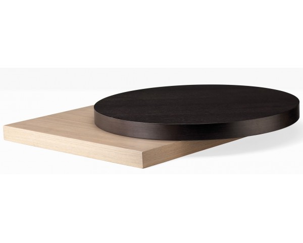 Čtvercová dýhovaná stolová deska - tloušťka 50 mm
