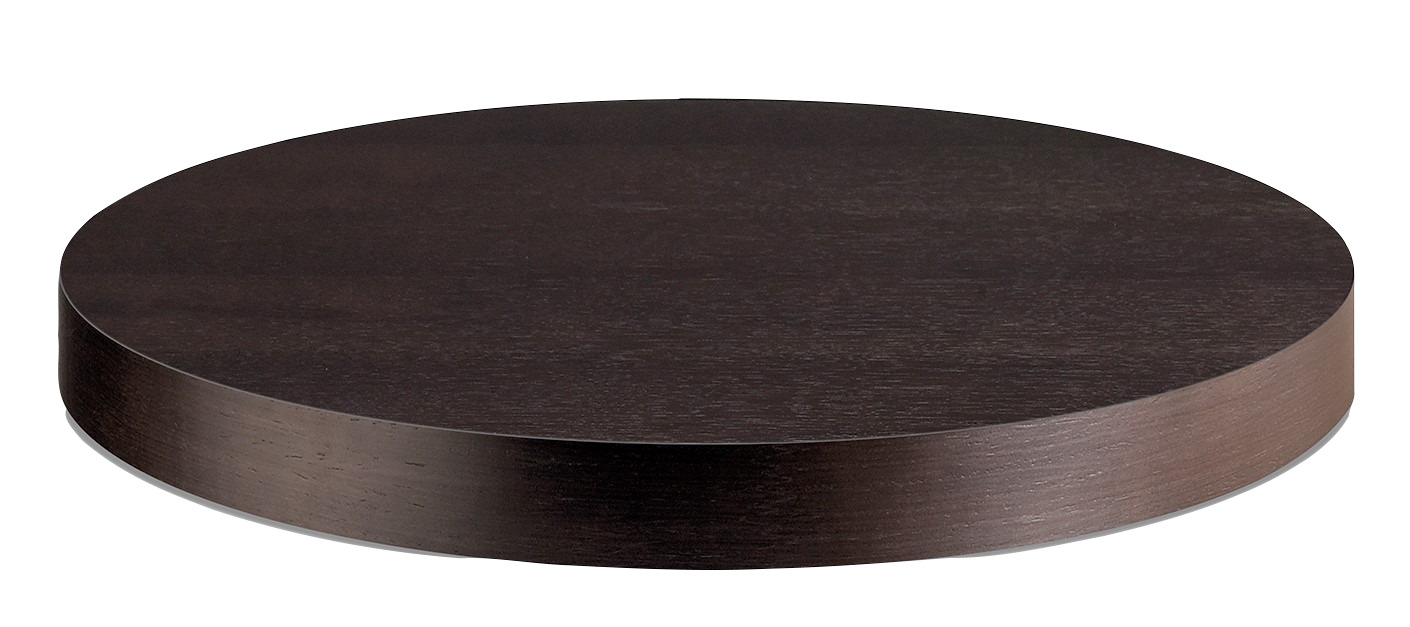 PEDRALI - Kulatá dýhovaná stolová deska - tloušťka 50 mm