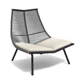 LAZE lounge chair with upholstered seat