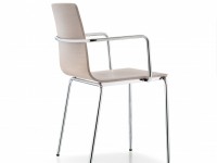 Chair with armrests INGA 5614 DS - bleached oak - 3