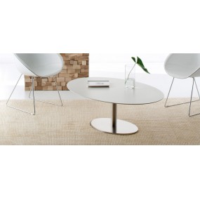 Table base INOX 4901 ellittico - height 73 cm