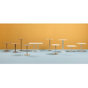 Table base INOX 4413 beech - height 50 cm