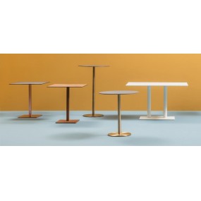 Table base INOX 4411 oak - height 73 cm