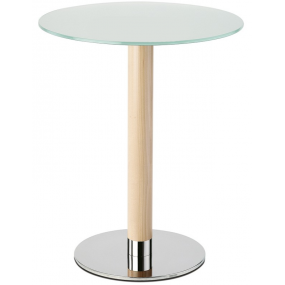 Table base INOX 4401 beech - height 50 cm