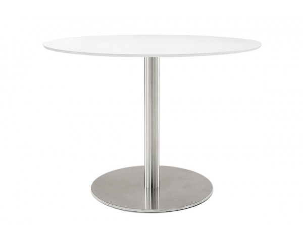 Table INOX 4431 with glass top - DS