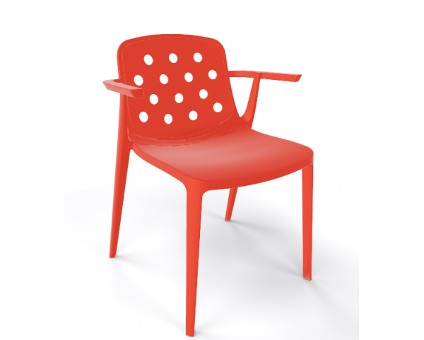 Stolička ISIDORA B, červená