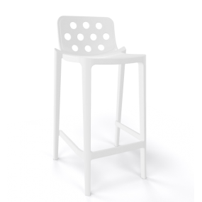 Barová stolička ISIDORO 76 - vysoká, biela