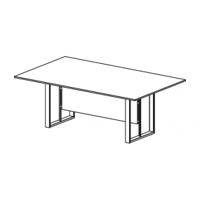 Rokovací stôl VELVET 200-280x120 cm - melamín