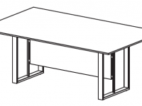 Rokovací stôl VELVET - 200-280x120 cm - dyha - 2