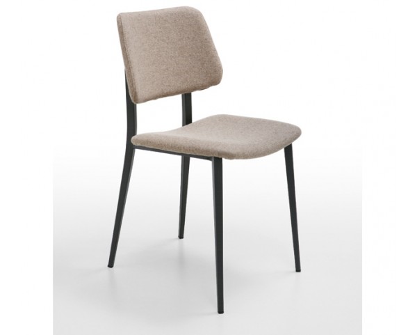 Židle JOE, čalouněná s kovovou podnoží