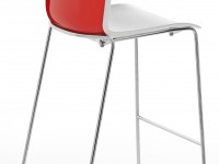 Barová stolička KALEA s lamelovou podnožou - 3