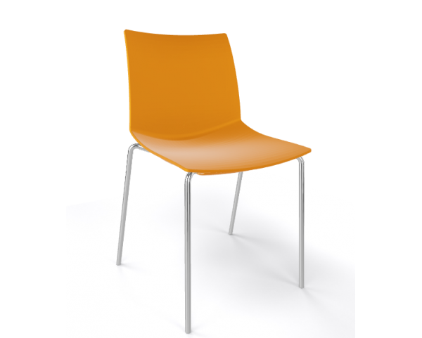 KANVAS NA chair, mustard/chrome