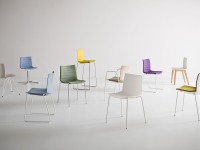 Chair KANVAS NA, light blue/chrome - 3