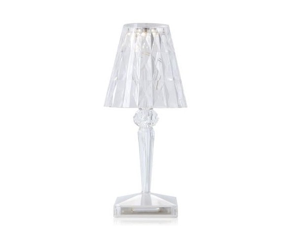 Battery table lamp - transparent