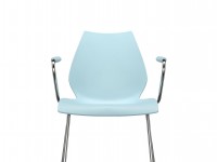 Maui chair with armrests - light blue - 3
