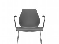 Maui chair with armrests - black - 3