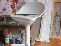 Barová stolička Spoon - biela - 2